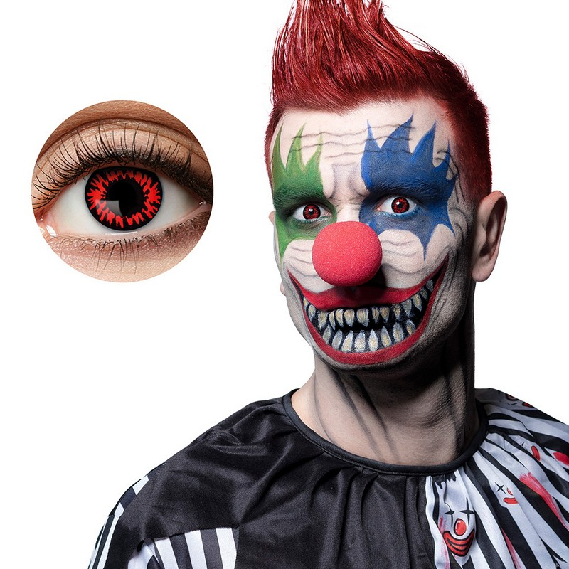 Vampyr Halloweenlinser (3-Måneders linser) | Vampyr Linser - Hovedtilbehør - Temashop