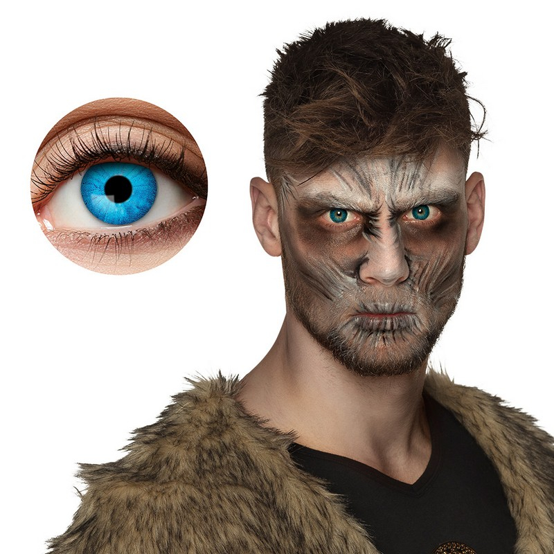 Kontaktlinser Blå (Ugelinser) | Halloween Linser - Hovedtilbehør - Temashop