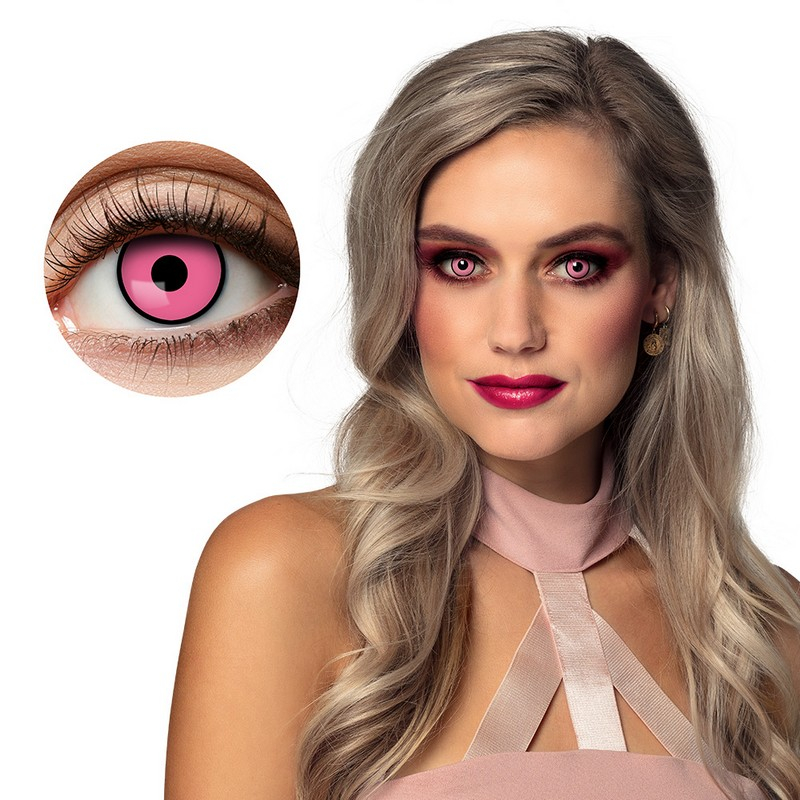 Pink Manson Kontaktlinser (Ugelinser) | Halloween Linser - Hovedtilbehør - Temashop