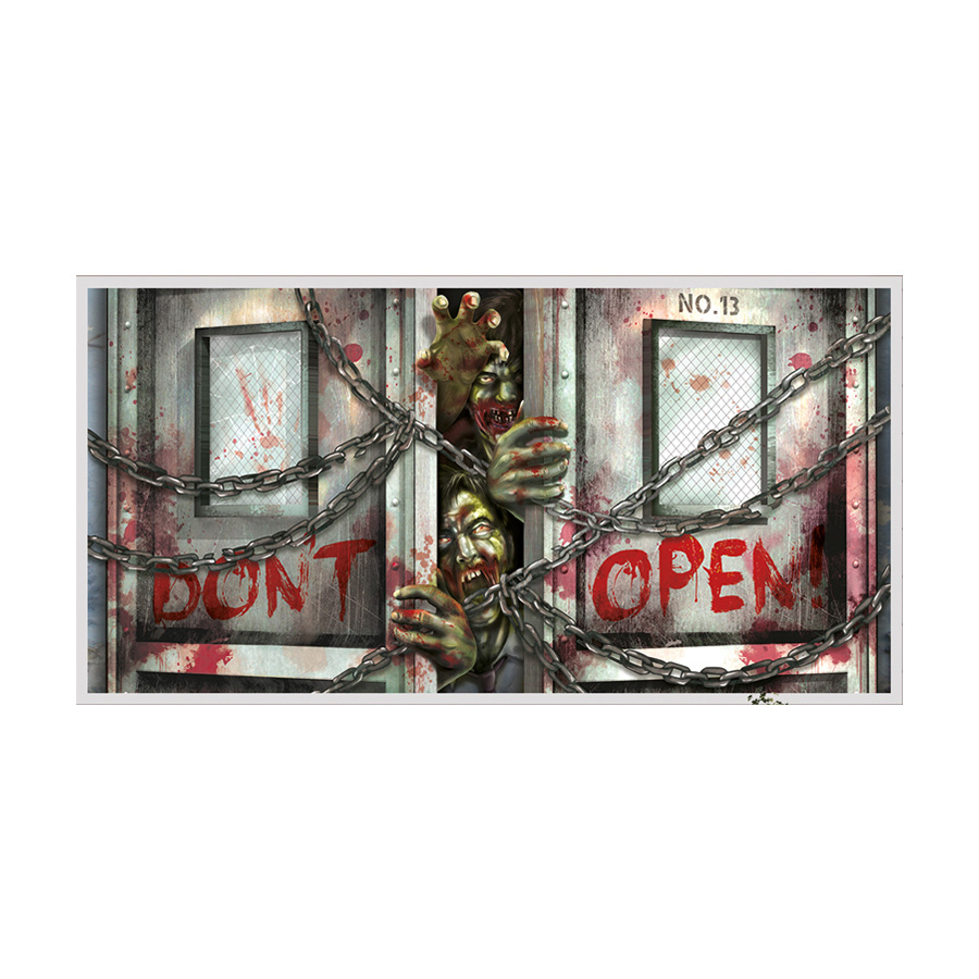 Zombie Halloween Banner - 1 stk (165 x 85 cm) | Zombie Bannere - Temashop