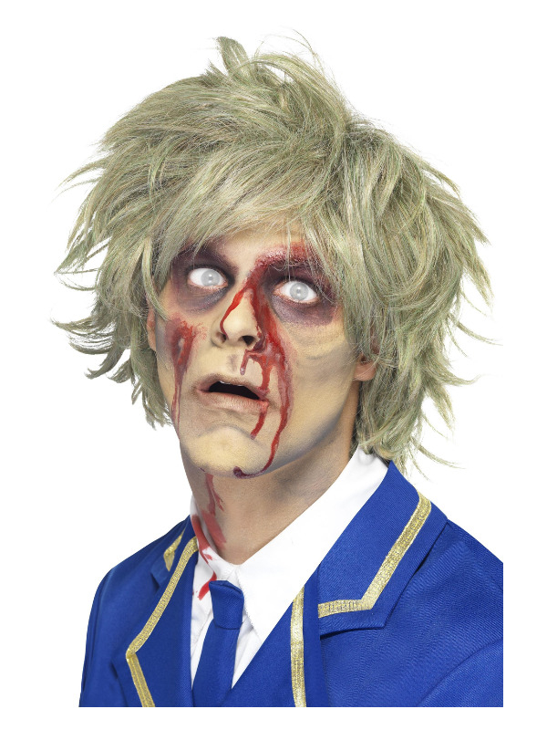 Zombie Paryk Grå Grøn | Zombie Paryk - Hovedtilbehør - Temashop