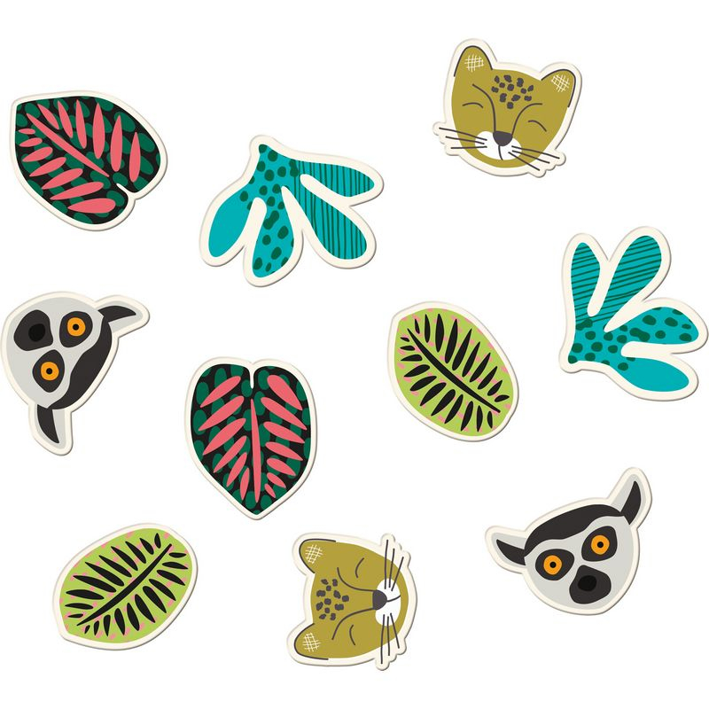 Zoo Party XL Konfetti - 45 stk (5 cm) | Zoo dyr Konfetti - Temashop