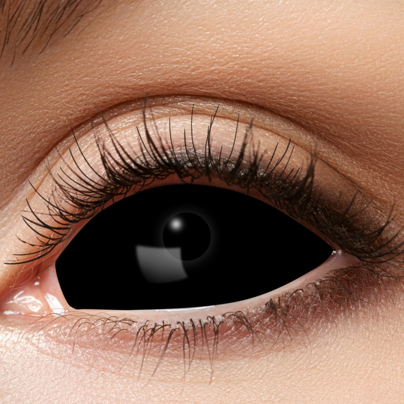 Blackout Sclera Kontaktlinser (6-måneders linser) | Dæmon Linser - Hovedtilbehør - Temashop