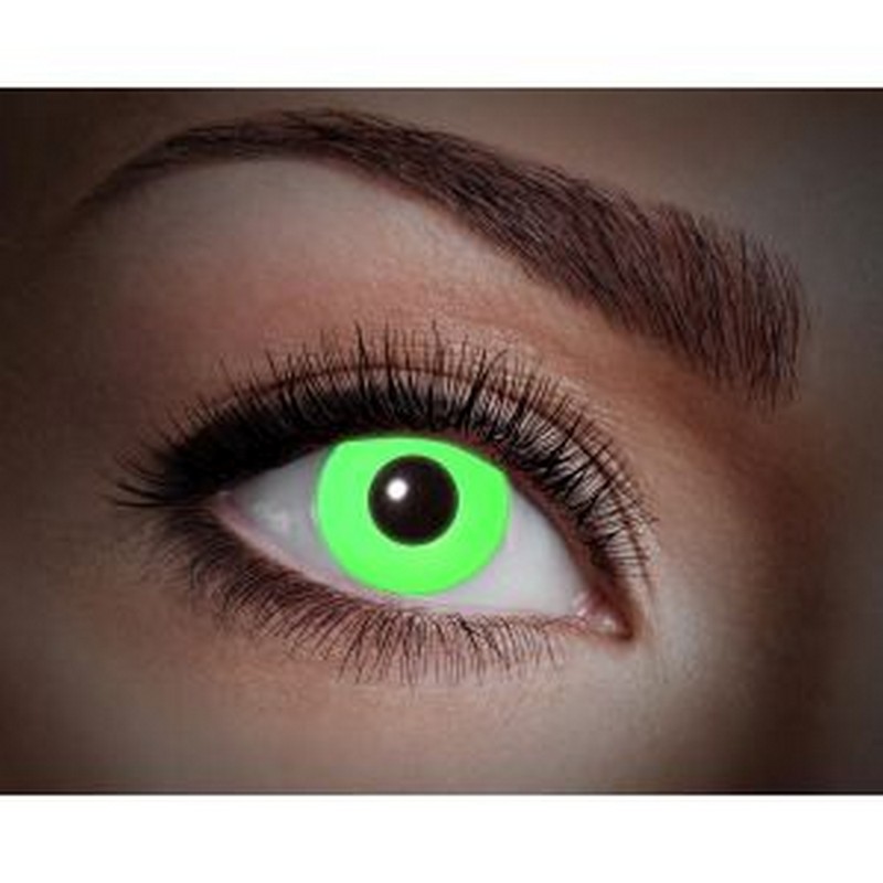 UV Kontaktlinser Grøn (Ugelinser) | UV / Neon Linser - Hovedtilbehør - Temashop